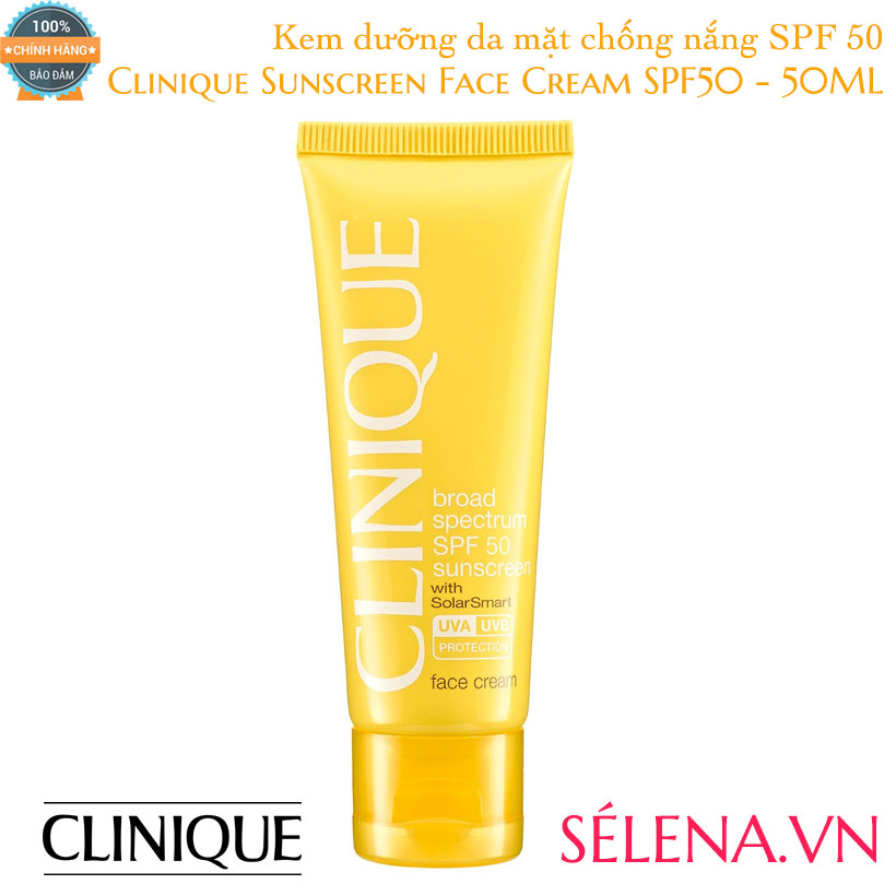 Kem Chống Nắng Clinique Sunscreen Face Cream SPF50 - 50MLKem Chống Nắng Clinique Sunscreen Face Cream SPF50 - 50ML