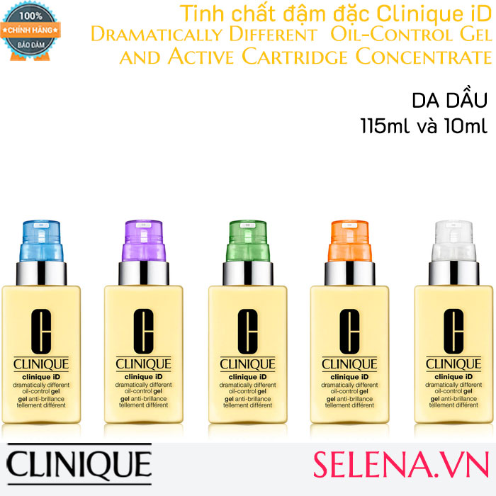 Tinh chất đậm đặc Clinique iD Dramatically Different Oil-Control Gel and Active Cartridge Concentrate 125ml