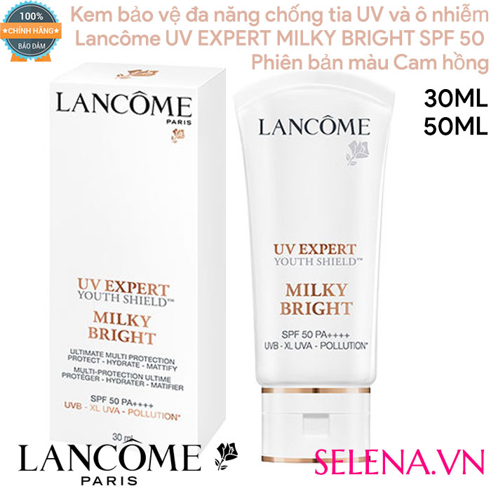 Kem bảo vệ chống tia UV và ô nhiễm Lancôme Uv Expert Milky Bright Spf 50