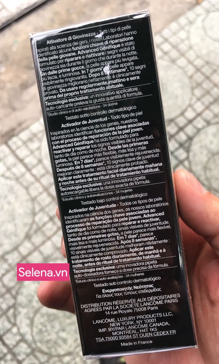 Hình thực tế sản phẩm tại shop Selena.vn hàng còn nguyên trong bao kiếng, thông tin rõ ràng 