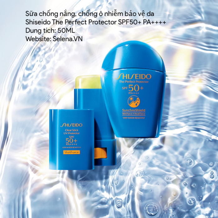 Sữa chống nắng, chống ô nhiễm bảo vệ da Shiseido The Perfect Protector SPF50+ kiểm xoát mồ hôi, nhờn dầu, chống nắng chống tian cực tím, chống ô nhiễm
