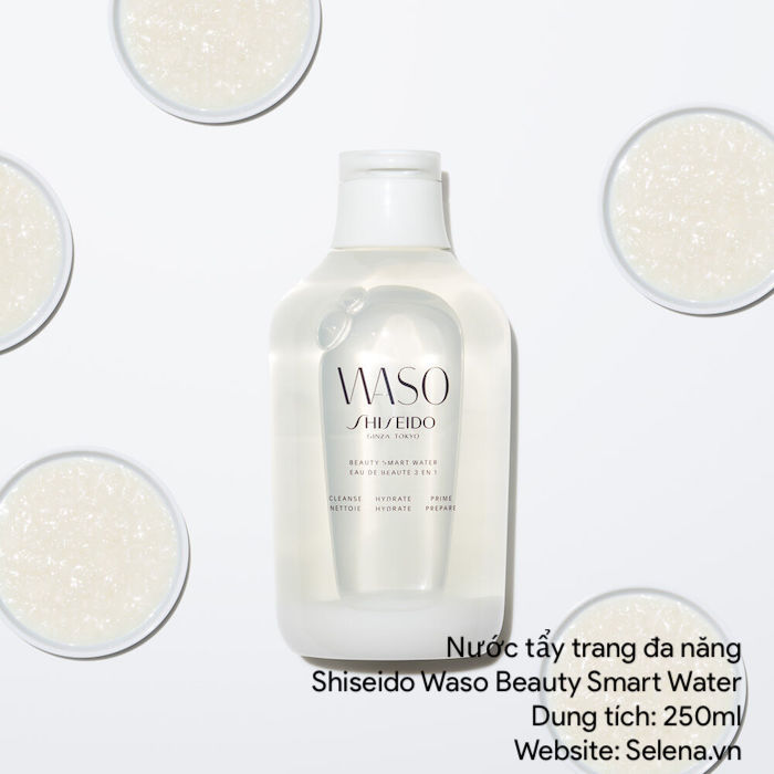 Nước tẩy trang đa năng Shiseido Waso Beauty Smart Water tẩy trang, làm sạch da, dưỡng ẩm da mặt và dưỡng da tươi trẻ, làm mềm da,mịn màn da mặt