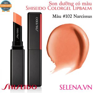 Son dưỡng màu đẹp Shiseido Colorgel Lipbalm #102 Narcissus