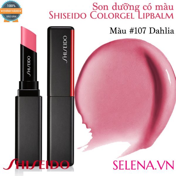 Son dưỡng màu đẹp Shiseido Colorgel Lipbalm #107 Dahlia