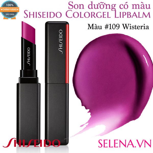 Son dưỡng màu đẹp Shiseido Colorgel Lipbalm #109 Wisteria