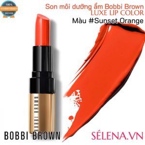 Son môi dưỡng ẩm Bobbi Brown Luxe Lip Color #Sunset Orange