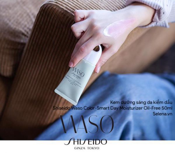 Kem dưỡng sáng da kiềm dầu Shiseido Waso Color-Smart Day Moisturizer Oil-Free 50ml
