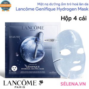 Mặt nạ dưỡng ẩm trẻ hoá làn da Lancôme Genifique Hydrogen Mask( hộp 4 cái)