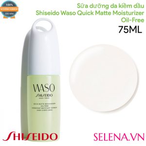 Sữa dưỡng da kiềm dầu Shiseido Waso Quick Matte Moisturizer Oil-Free 75ML