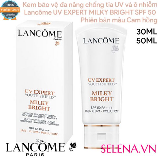 Kem bảo vệ chống tia UV và ô nhiễm Lancôme Uv Expert Milky Bright Spf 50