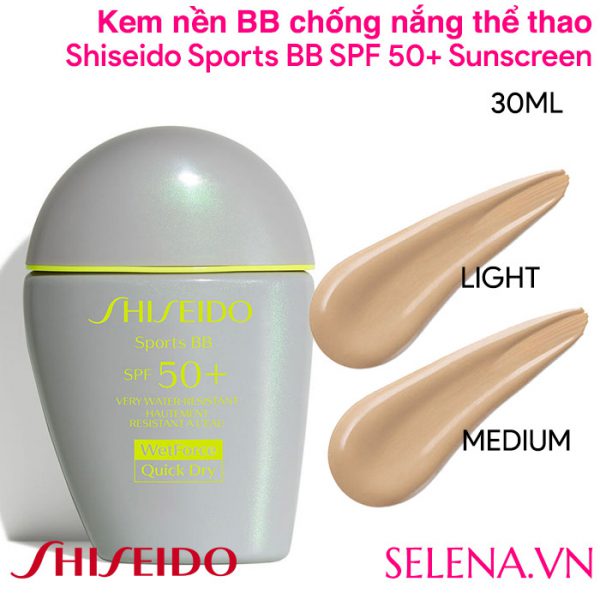 Kem nền BB chống nắng Shiseido Sports BB SPF 50+ Sunscreen 