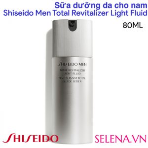 Sữa dưỡng da cho nam Shiseido Men Total Revitalizer Light Fluid sữa dưỡng mỏng nhẹ, mang lại hiệu quả cao, với công thức Phức hợp Marine Protein Complex để rèn luyện làn da chống chảy xệ, cho làn da săn chắc và khỏe mạnh.