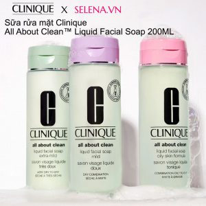 Sữa rửa mặt Clinique All About Clean Liquid Facial Soap 200ML
